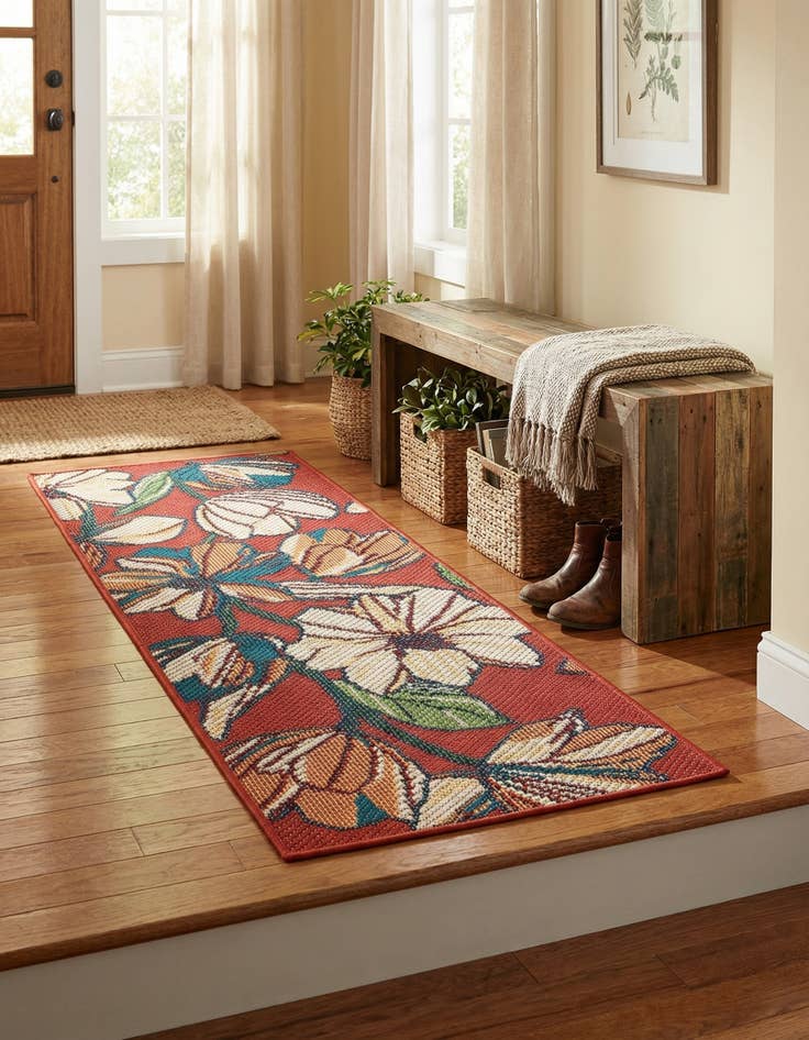 Detail image of  2' x 5'  Washable Baja Indoor / Outdoor Runner Rug