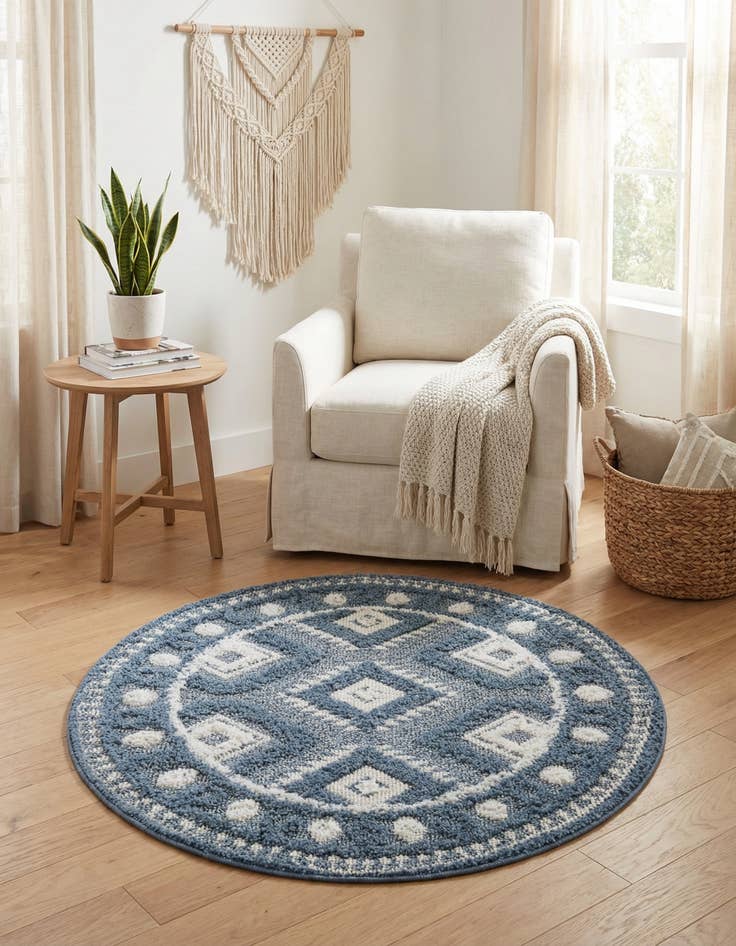 Detail image of  3' 3 x 3' 3 Boho Round Rug