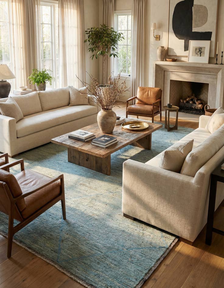 Detail image of 11' 7 x 14' 8  Hand Knotted Moroccan Wool Rug