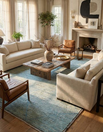 11' 7 x 14' 8 Hand Knotted Moroccan Wool Rug