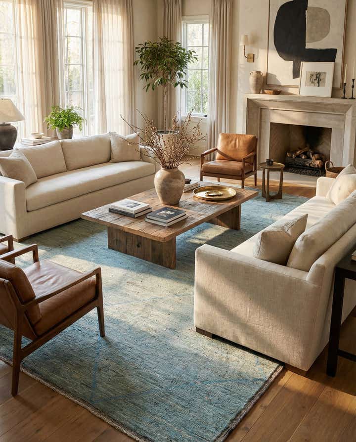 11' 7 x 14' 8 Hand Knotted Moroccan Wool Rug