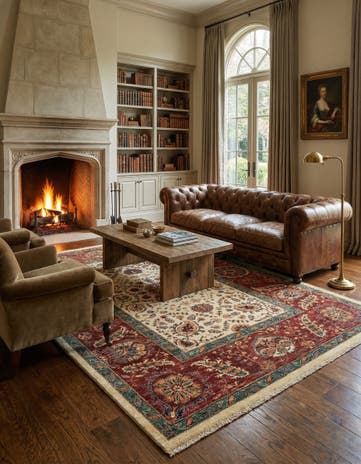 6' 8 x 10' Hand Knotted Ariana Ziegler Rug