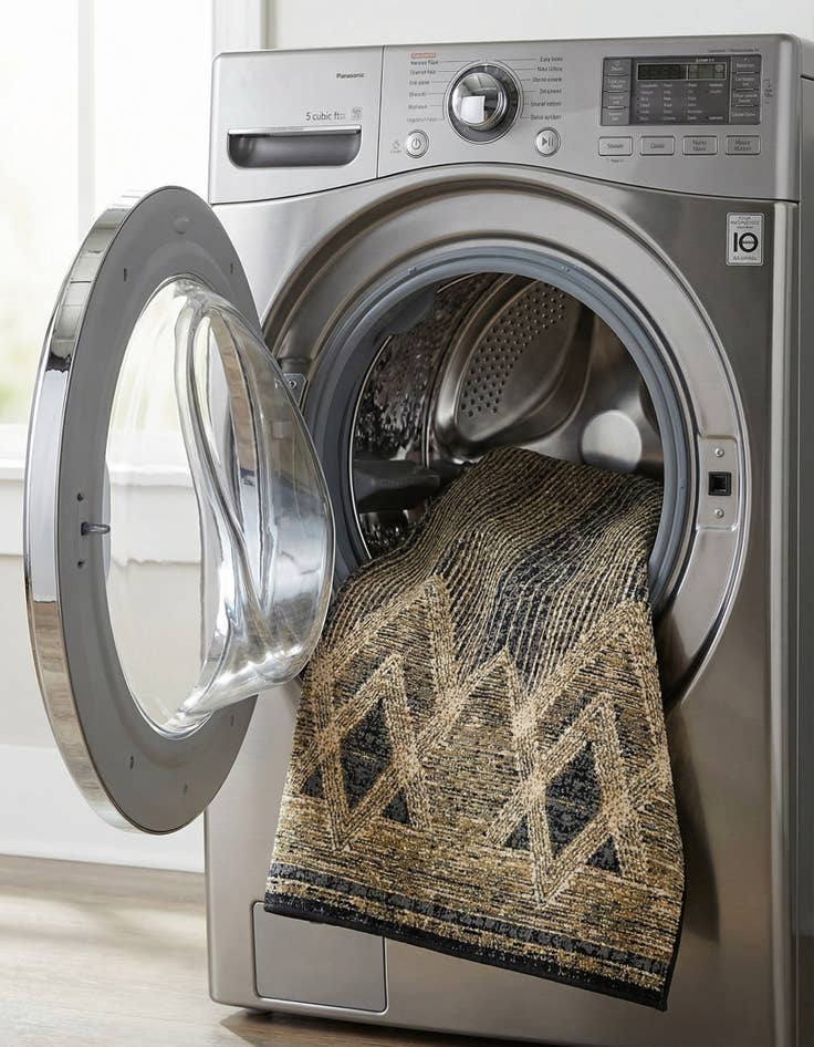 Detail image of 6' x 9'  Washable Modern Indoor / Outdoor Rug