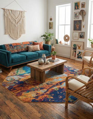 7' 10 x 7' 10 Calypso Octagon Rug