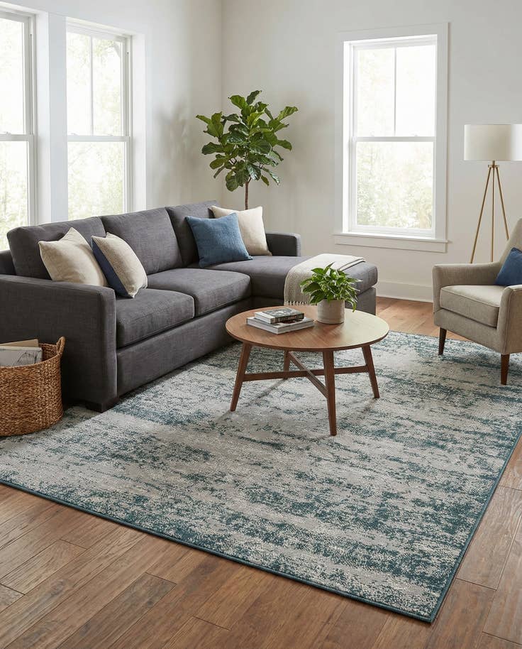 Detail image of 5' x 7' Easy-Clean Modern Indoor / Outdoor Rug