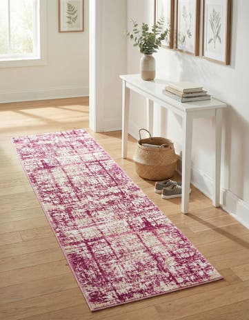 Jill Zarin Pink Uptown Lexington Avenue Runner Rug