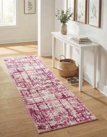 Jill Zarin Pink Uptown Lexington Avenue Runner Rug