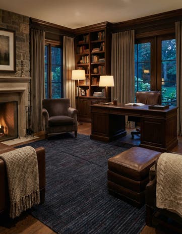 5' 3 x 8' 2 Hand Knotted Darya Wool Rug