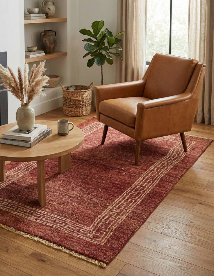 Detail image of 3' x 5' 2  Hand Knotted Modern Ziegler Rug