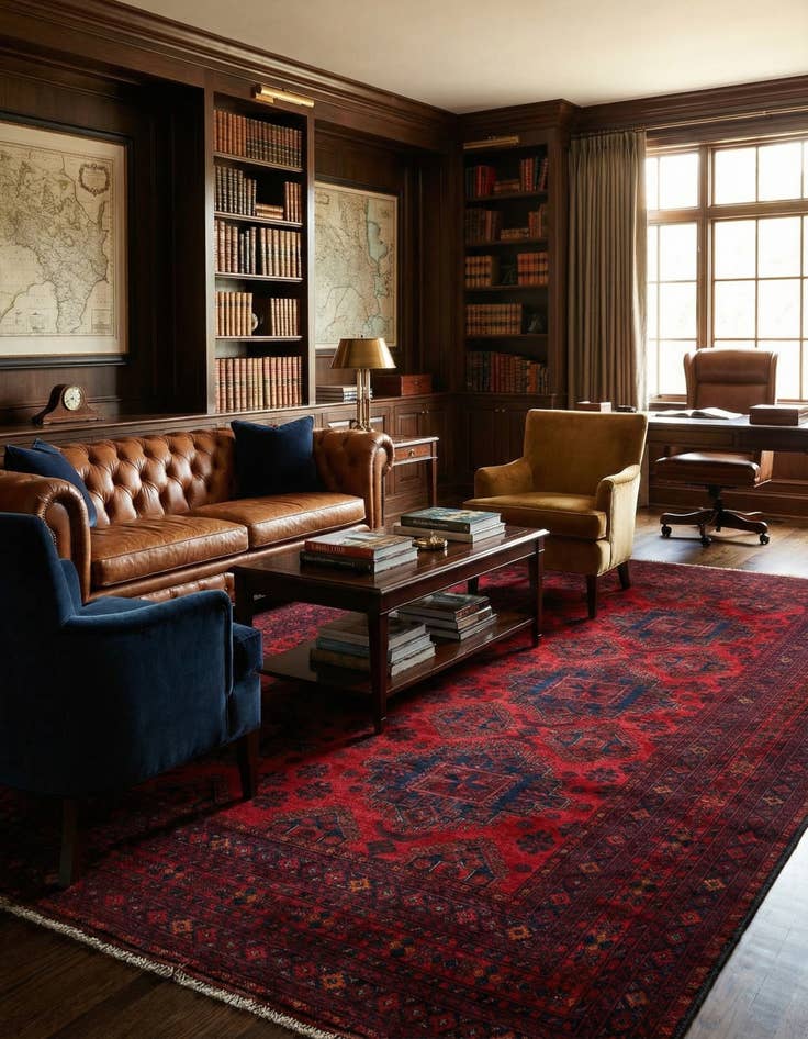 Detail image of 6' 10 x 9' 9  Hand Knotted Khal Mohammadi Wool Rug