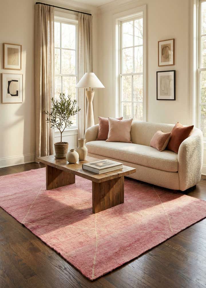 5' 7 x 8' Hand Knotted Darya Wool Rug