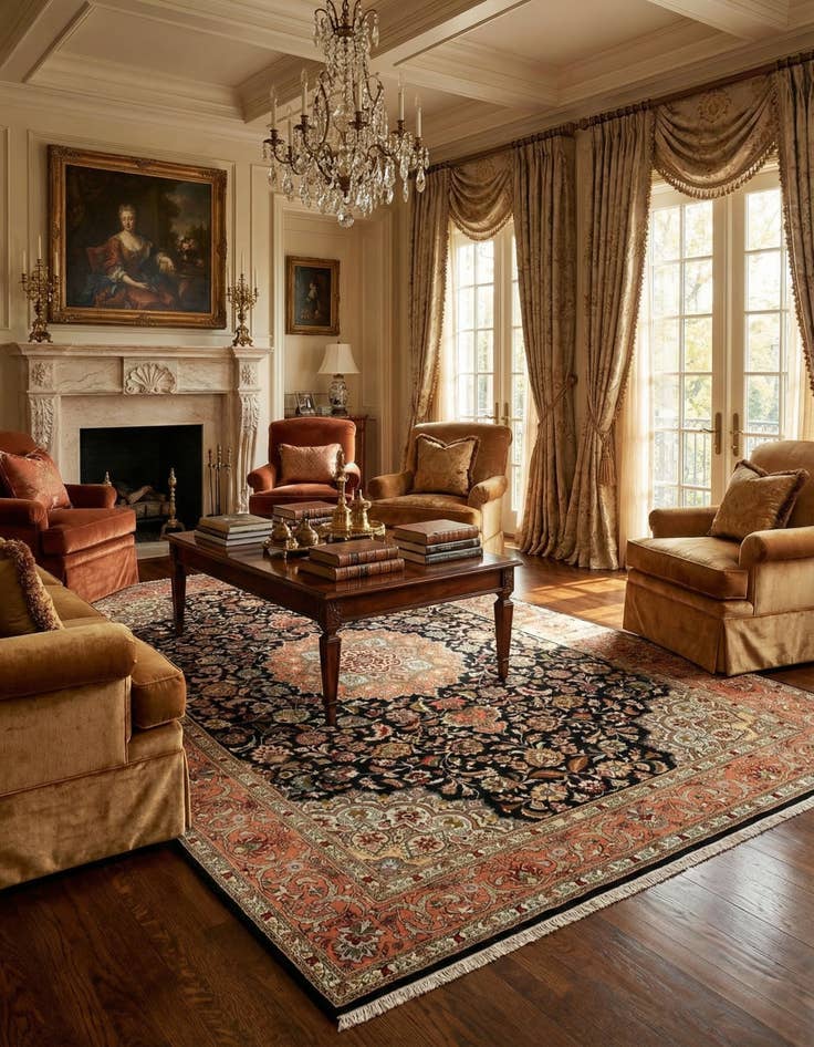 Detail image of 6' 7 x 9' 9 Tabriz Rug