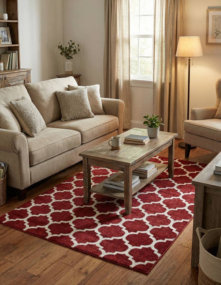 Detail image of  4' x 6' Lattice Rug