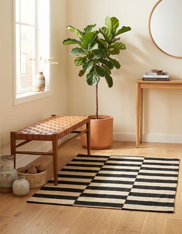 2' 9 x 3' 9 Hand Woven Kilim Modern Wool Rug