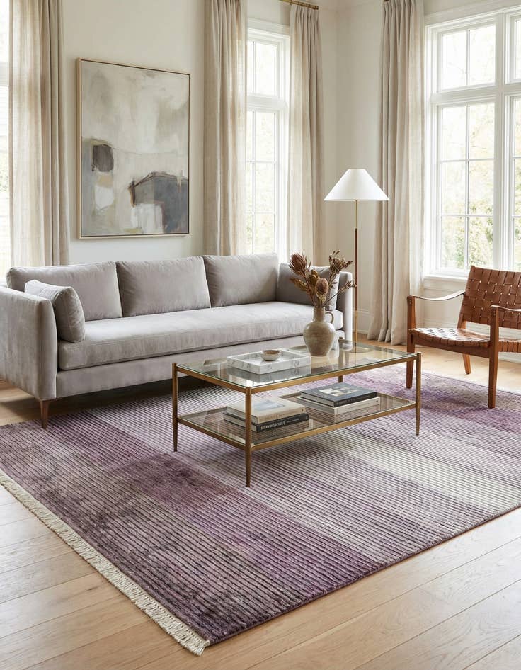 Detail image of 4' 11 x 6' 5  Hand Knotted Darya Wool Rug