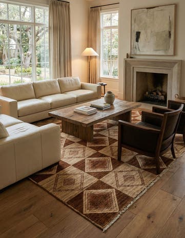 8' 5 x 10' 8 Hand Knotted Modern Ziegler Oriental Wool Rug