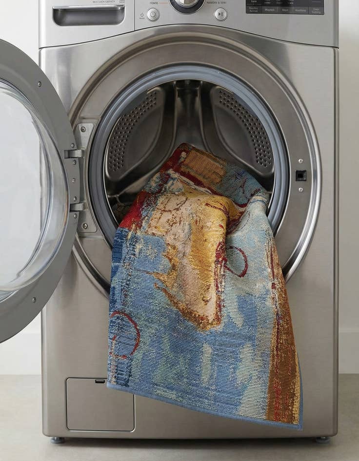 Detail image of 2' 2 x 3'  Washable Modern Indoor / Outdoor Rug