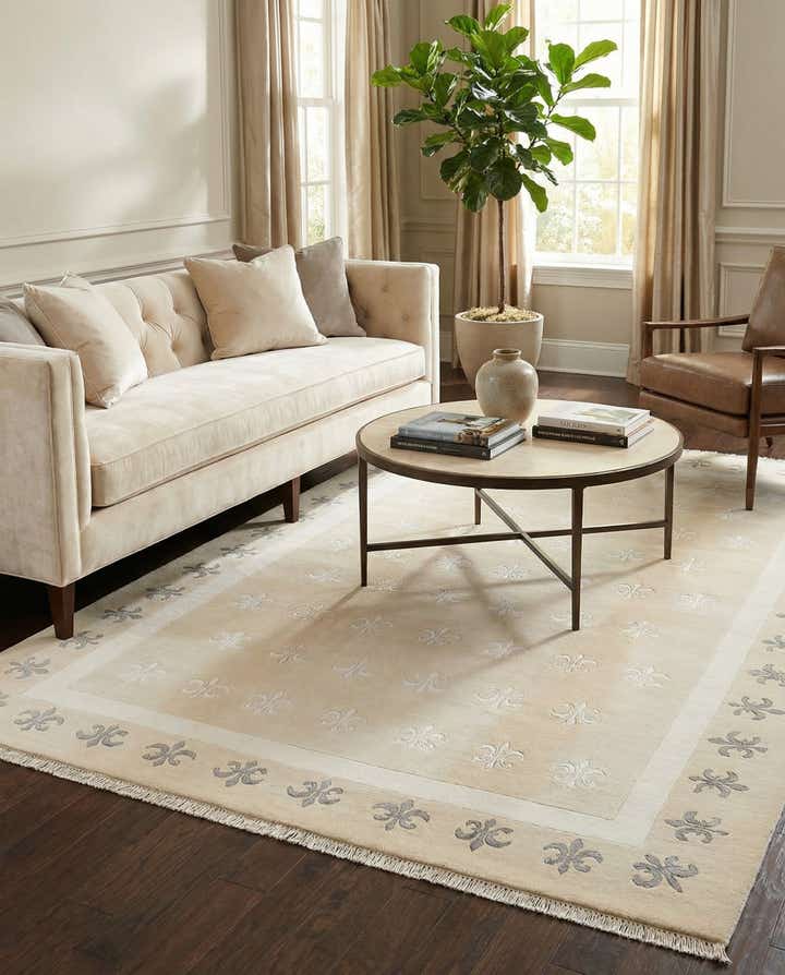 6' 9 x 9' 11 Hand Knotted Darya Wool Rug