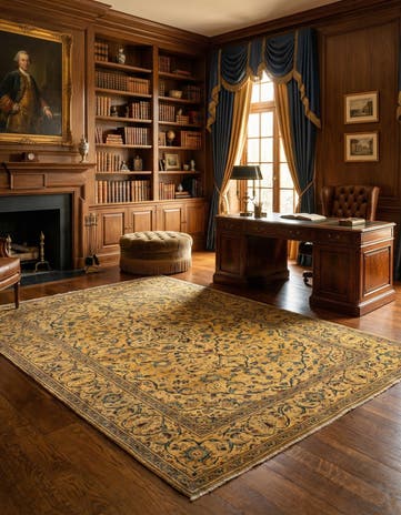 6' 7 x 9' 8 Kashan Rug