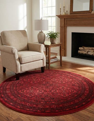 4' 1 x 4' 1 Bokhara Round Rug