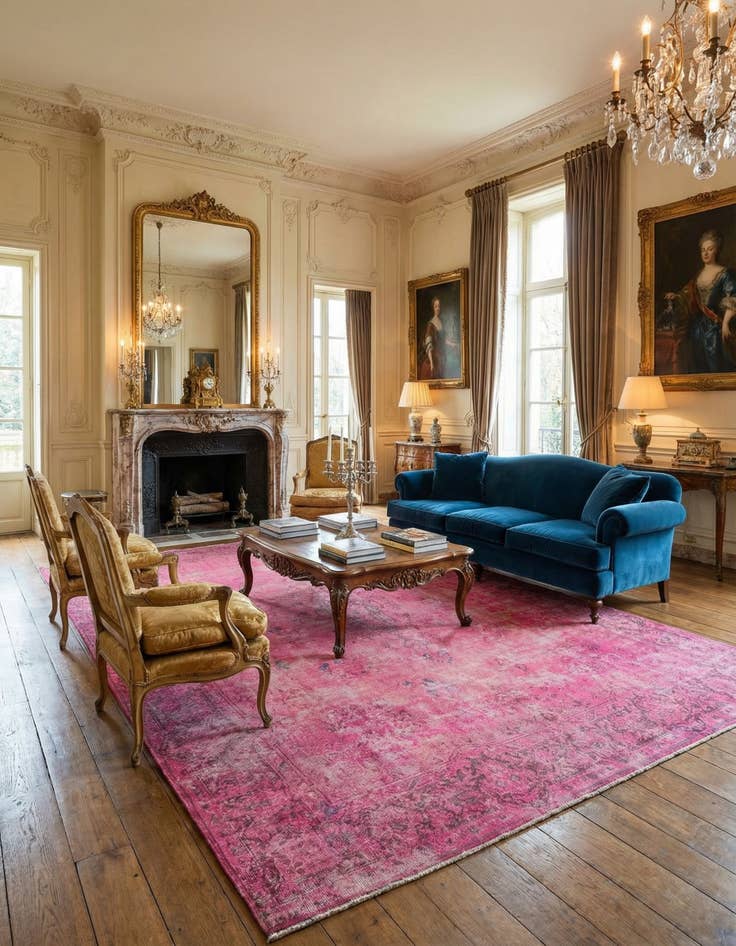 Detail image of 9' 9 x 13' 5 Vintage Royal Wool Rug