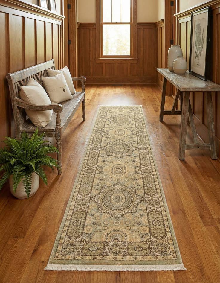 Detail image of 2' 7 x 10' Mamluk Runner Rug