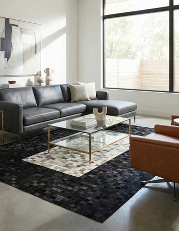 5' x 8' Cowhide - Patchwork Rug
