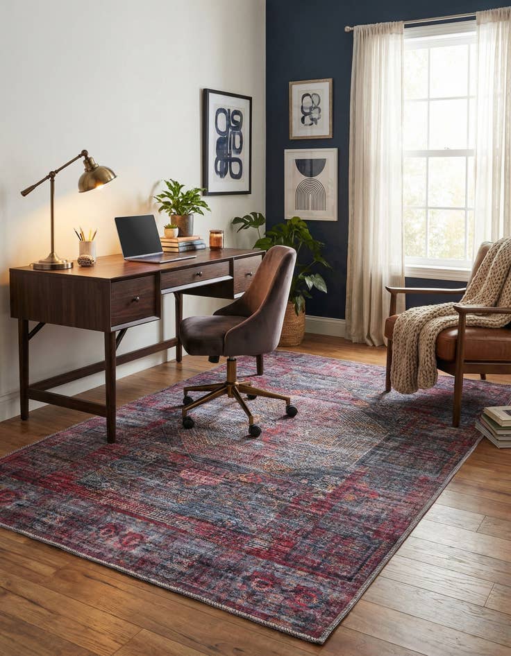 Detail image of 4' x 6'  Washable Mangata Rug