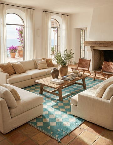 9' 1 x 12' 3 Hand Knotted Moroccan Wool Rug