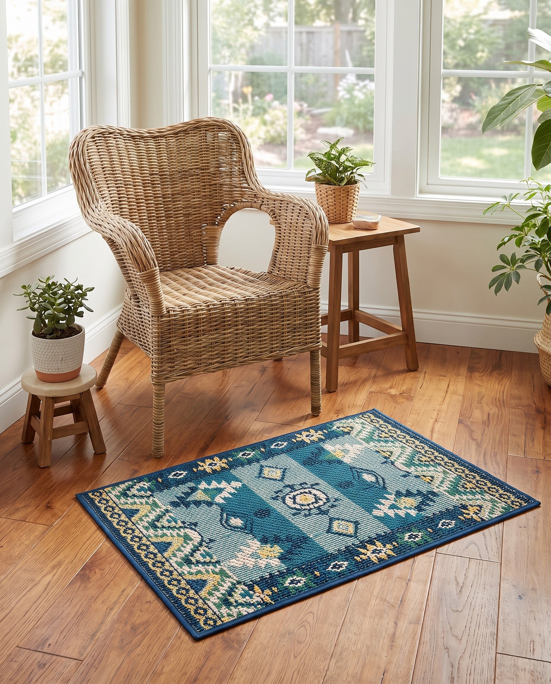 2' x 3' Easy-Clean Baja Indoor / Outdoor Rug