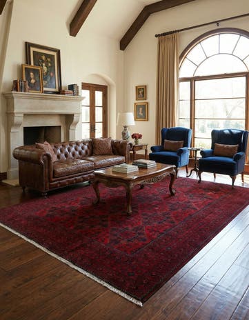 6' 9 x 9' 10 Hand Knotted Khal Mohammadi Wool Rug