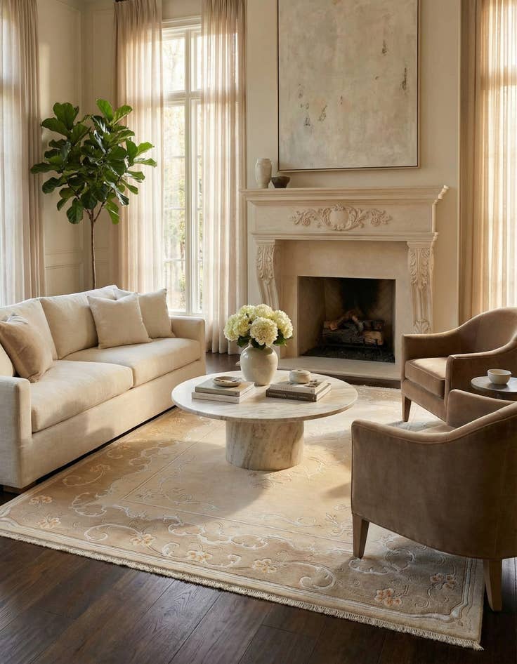 Detail image of 5' 7 x 8' 2  Hand Knotted Darya Rug