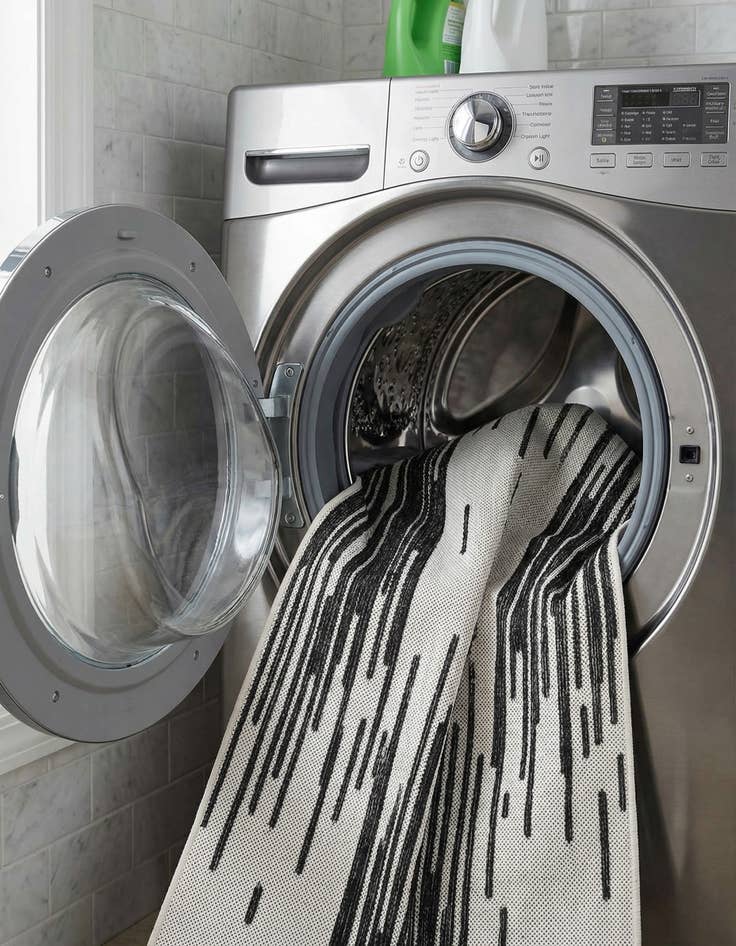 Detail image of 2' x 8'  Washable Modern Indoor / Outdoor Runner Rug