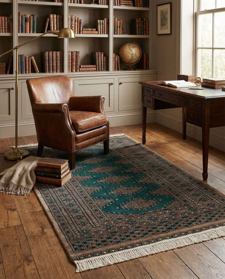 3' 2 x 5' 2 Hand Knotted Bokhara Oriental Wool Rug