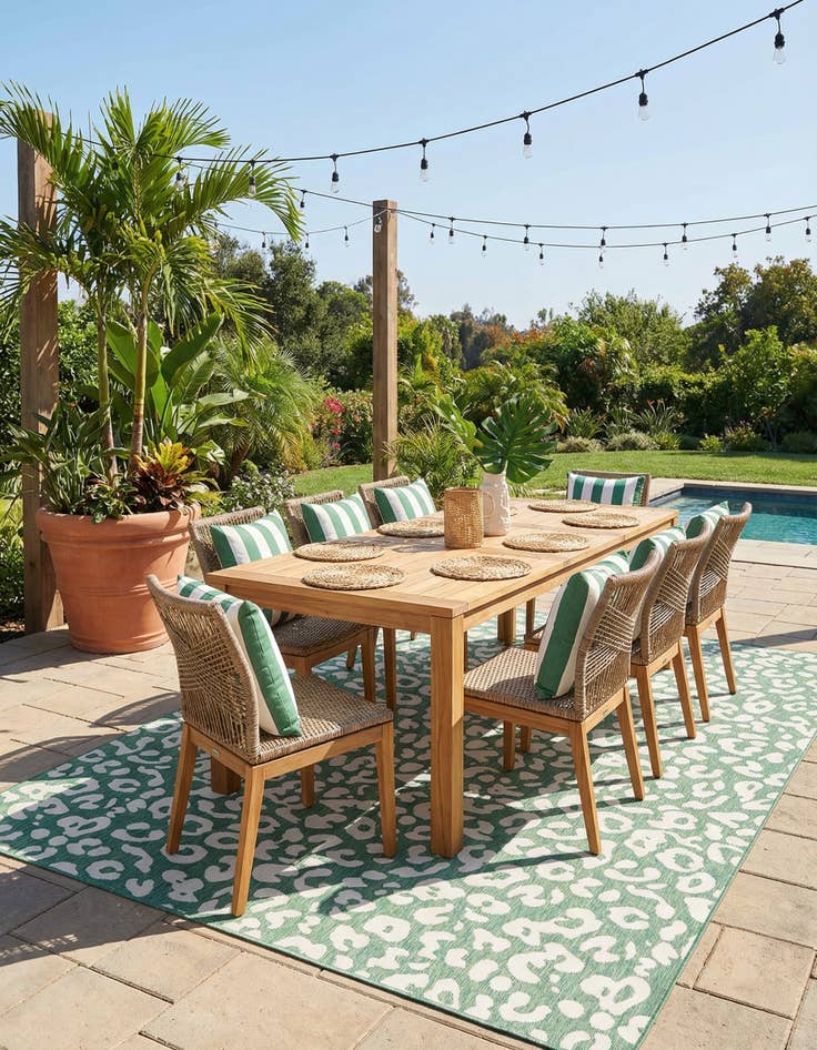 Detail image of  10' x 13'  Washable Safari Indoor / Outdoor Rug