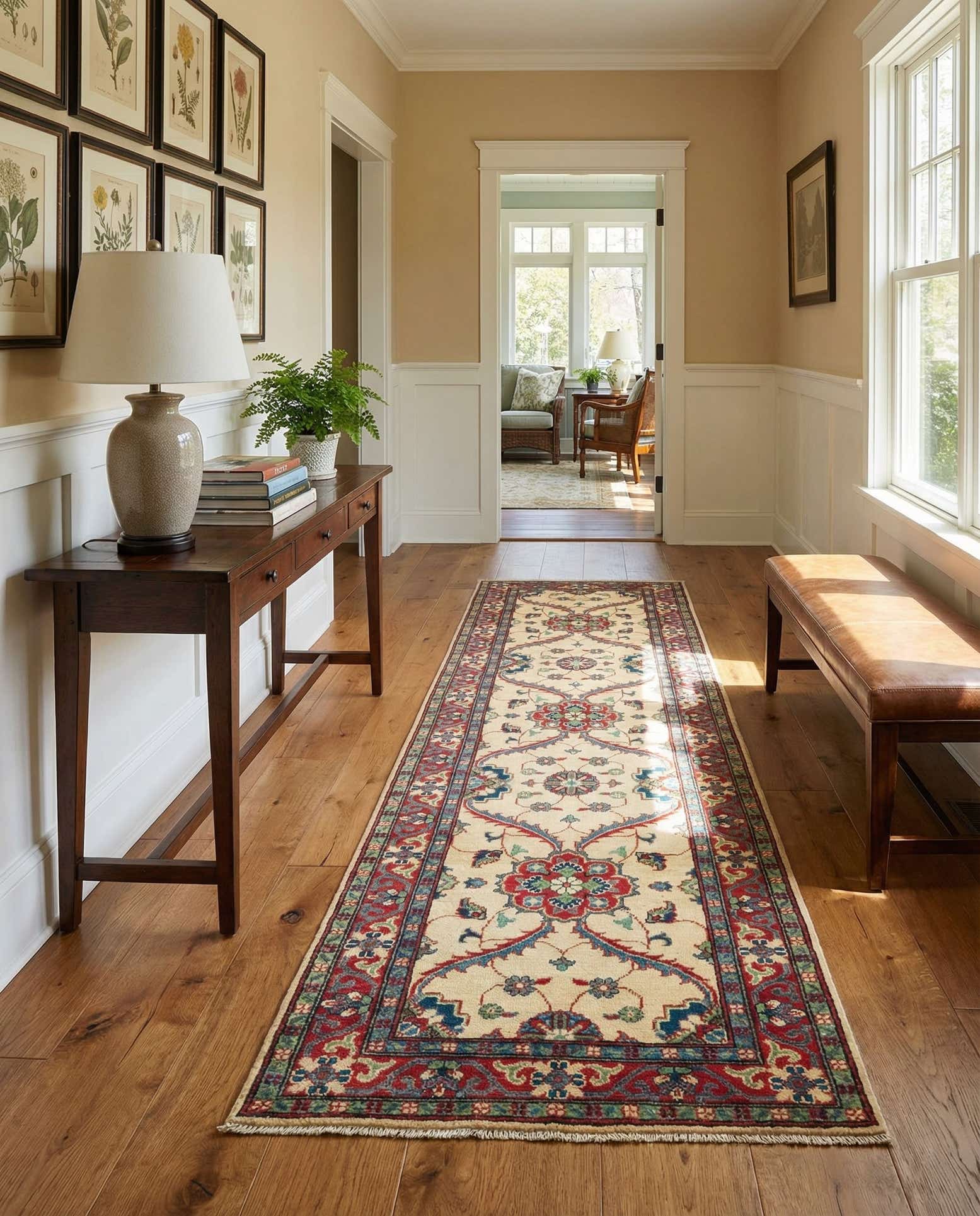 2' 8 x 9' 8 Hand Knotted Kazak Runner Rug