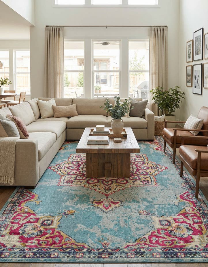 10' 6 x 16' 5 Washable Fleur Rug