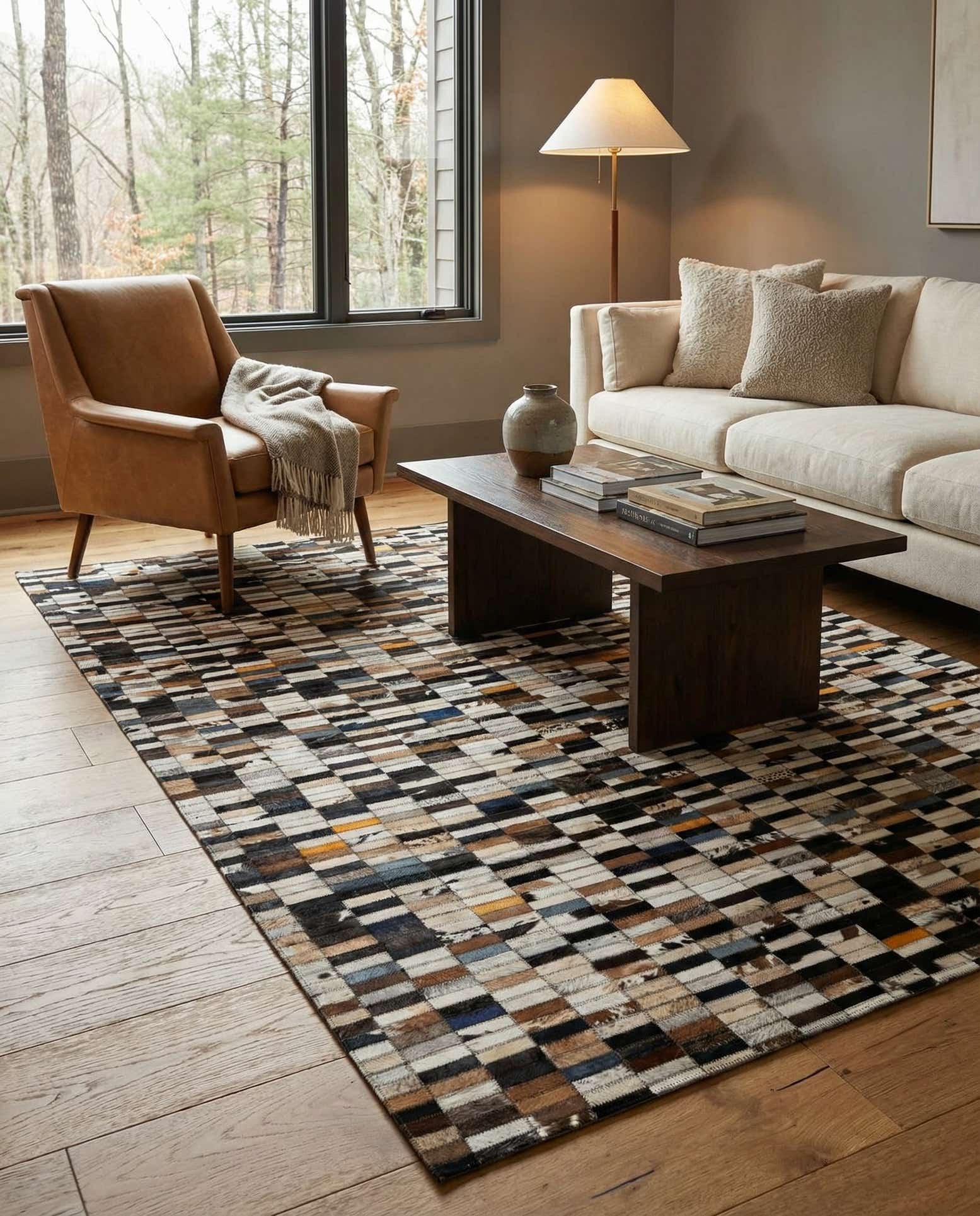 5' 2 x 7' 11 Cowhide - Patchwork Rug