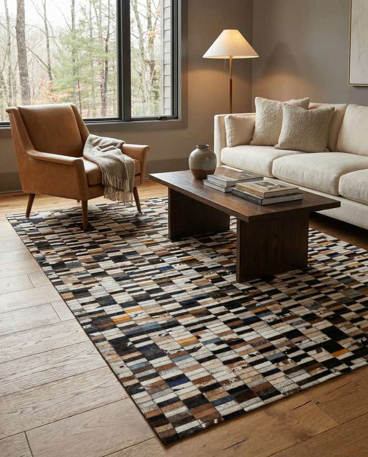5' 2 x 7' 11 Cowhide - Patchwork Rug