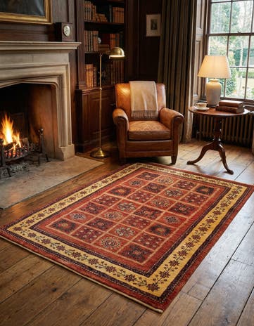 3' 8 x 5' 2 Kashkuli Wool Rug