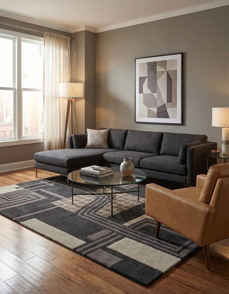 Detail image of 5' 1 x 8' Luna Rug