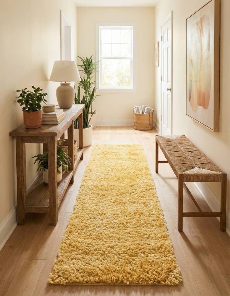 Detail image of  2' 7 x 10' Zermatt Shag Runner Rug