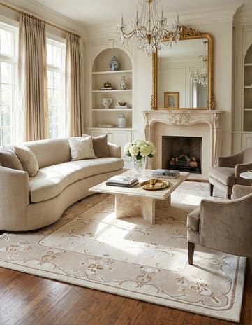 5' 8 x 7' 11 Hand Knotted Darya Wool Rug