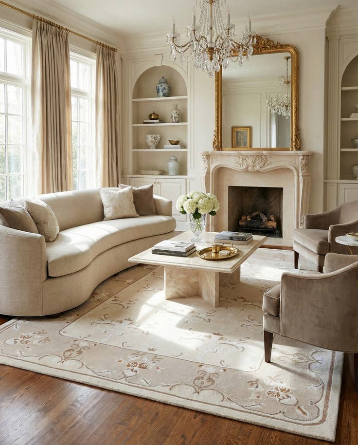 Detail image of 5' 8 x 7' 11 Hand Knotted Darya Wool Rug