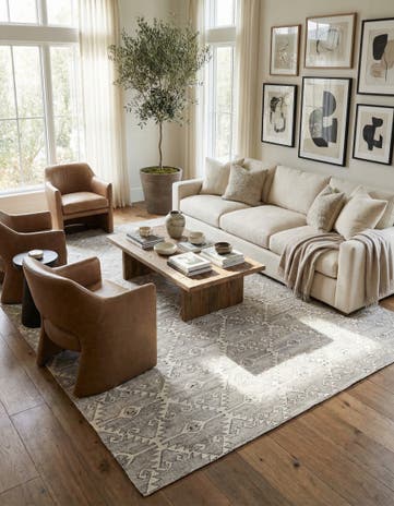 10' x 12' 8 Hand Woven Kilim Modern Wool Rug