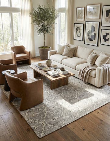 10' x 12' 8 Hand Woven Kilim Modern Wool Rug