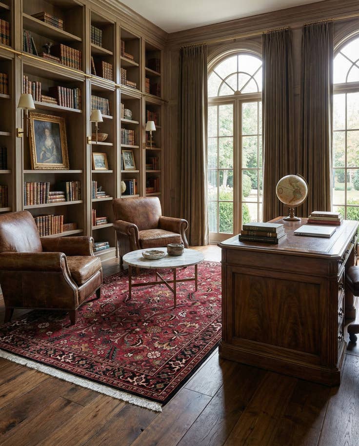 Detail image of 4' 7 x 6' 6 Hand Knotted Shahrbaft Wool Rug