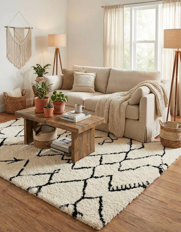 Detail image of  10' x 14' Infinity Shag Rug