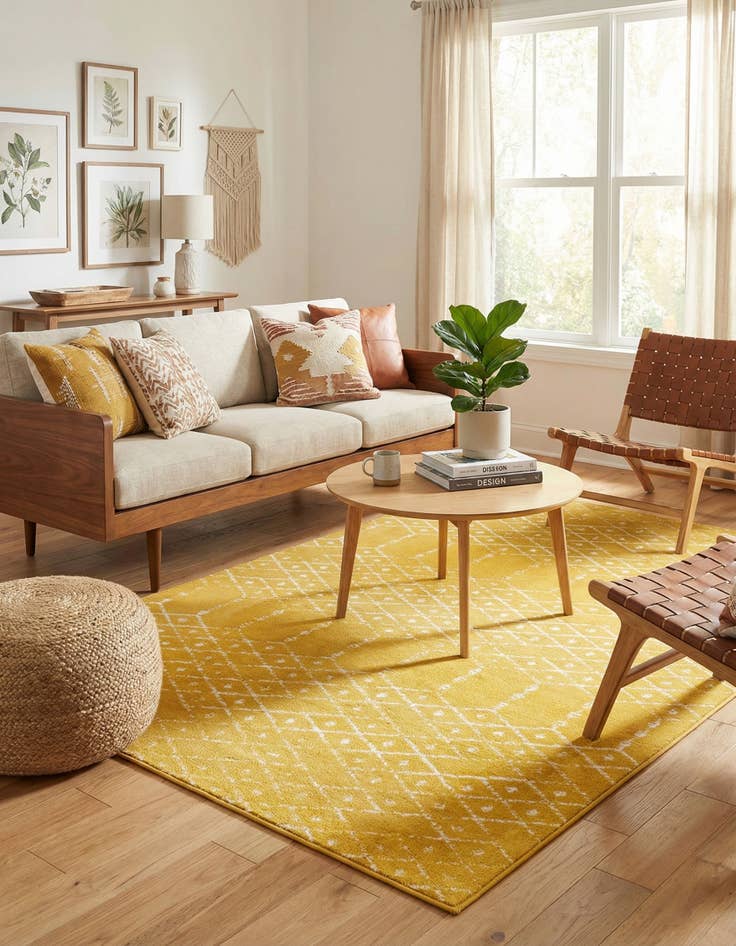 Detail image of  5' 3 x 8' Paxon Trellis Rug