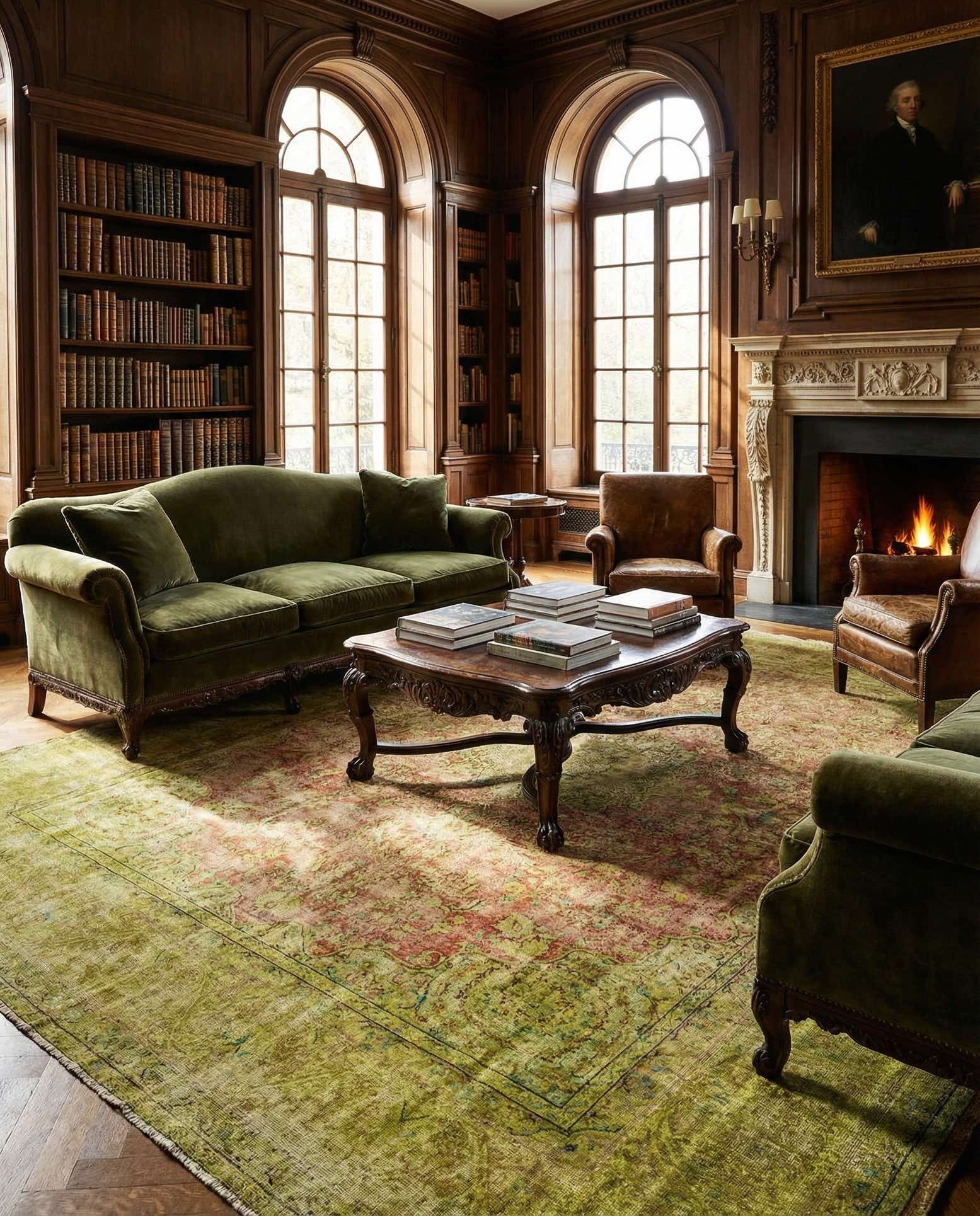 9' 3 x 12' Vintage Royal Wool Rug